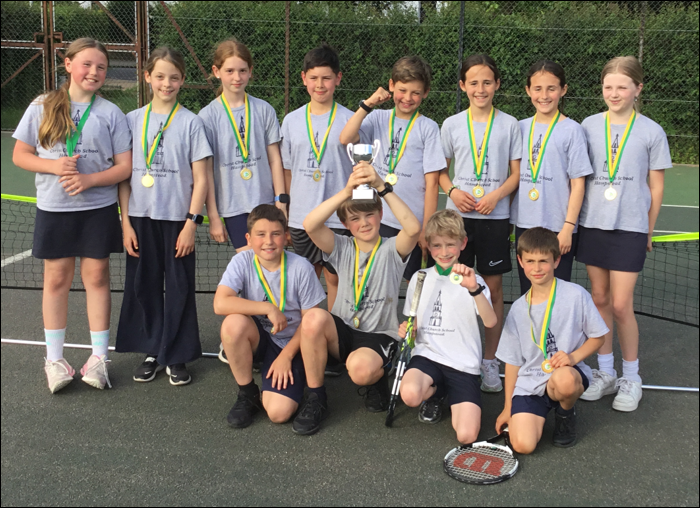 Y5 and 6 tennis champions! May 2026